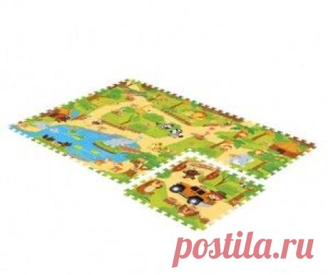 Игровой коврик Mambobaby пазл Зоопарк