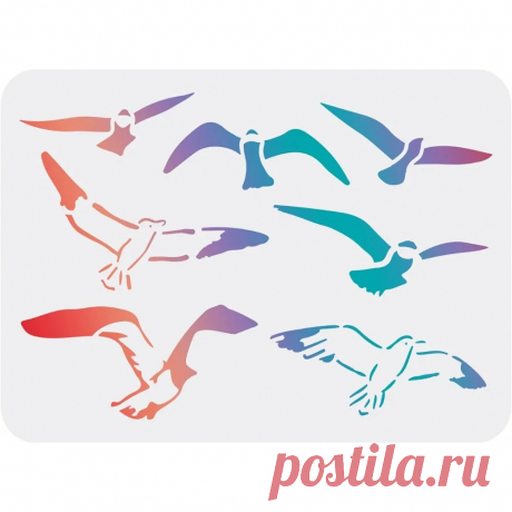 Plantilla para pintura de gaviota, plantilla de pájaros voladores de 11,7x8,3 pulgadas, plantilla de halcón reutilizable, artesanía DIY, dibujo de pájaros Plantilla para pintura - AliExpress