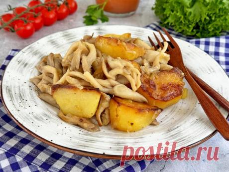 Вешенки, жареные с картошкой и луком Вешенки, жареные с картошкой и луком, представляют собой простое, но очень вкусное и сытное блюдо. Оно готовится из доступных ингредиентов и идеально подходит для постного меню.