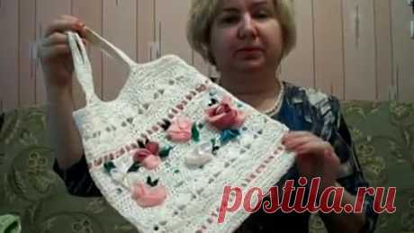 №1 Вязание из целлофановых пакетов вяжем сумку крючком  Knitting