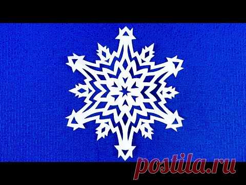 DIY. Как вырезать снежинку из бумаги пошагово. Схема снежинки из бумаги! #Снежинки #снежинкиизбумаги