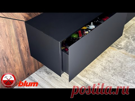 ЯЩИК без РУЧЕК? Лучшее решение - Blum Movento Tip-ON BLUMOTION. Сборка и Монтаж. № 165.