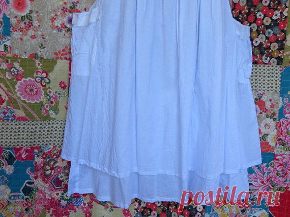 White Linen Dress White Cotton Summer dress Linen by LinenStudioB