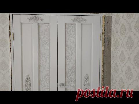 Старые двери до и после... Рамки из гипса, силиконовые молды и жидкий пластик..