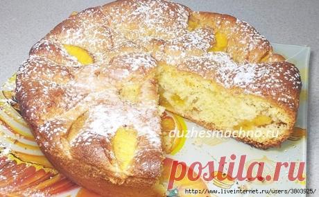 Шикарная шарлотка "Летняя" с персиками