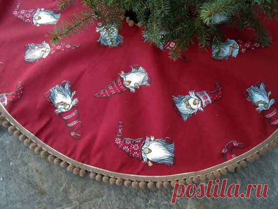 Christmas Tree Skirt Christmas Decor Holiday Decor von ViViCreative