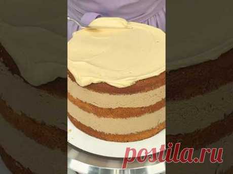 КРЕМ из 3 ингредиентов👌🏻 #cake #cakedesign #recipe #торт #рецепты #тортодел
