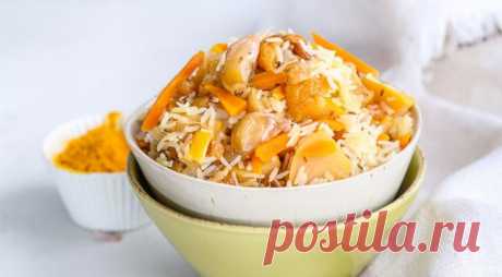 Постный плов с овощами и сухофруктами — Вкусные рецепты