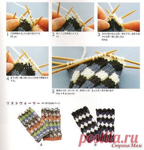 Узор "эстонская спираль" спицами. Описание + видео: Дневник группы "Клуб рукоделия" - Страна Мам