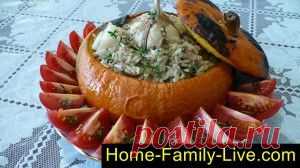 фаршированная тыква - пошаговый фоторецепт - тыква фаршированная мясомКулинарные рецепты