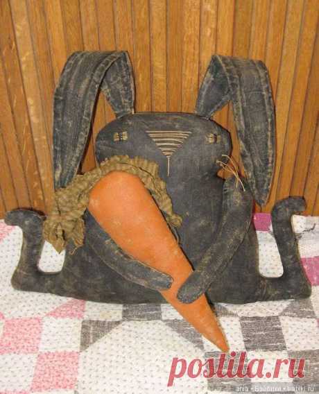 Зайка из старых джинсов с выкройкой / Зайки / Бэйбики. Куклы фото. Одежда для кукол