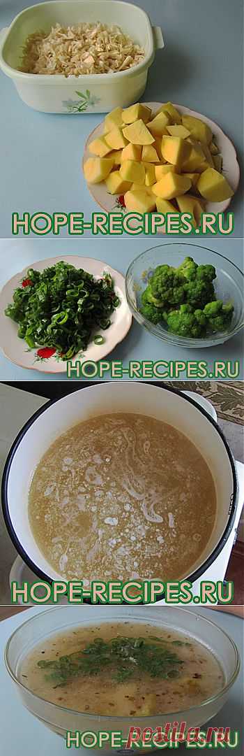 Суп с капустой на курином бульоне © Кулинарный блог #Рецепты Надежды