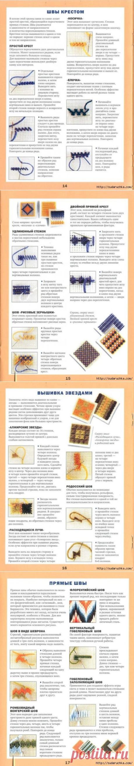 Книга по рукоделию "Вышивка по канве"