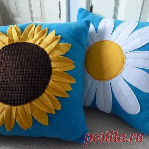 Daisy fleece cushion / Рукоделие / Рукоделие(декоративные подушки) / Pinme.ru / Pinme в Яндекс.Коллекциях