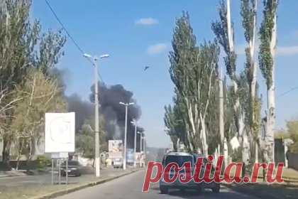 Опубликован момент удара беспилотника по зданию ТЦК в ДНР