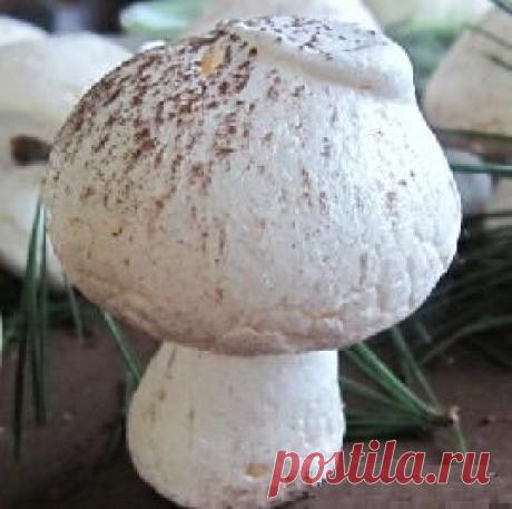Грибочки – безе (для украшения торта)