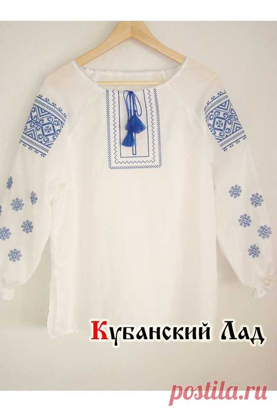 Женская рубаха с русской обережной вышивкой 'Купальский узор' купить в интернет-магазине Modern Slavia в Москве по цене 9490 руб с примеркой