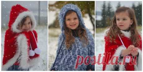 2 in 1 Häkelanleitung ++ Santa Poncho und Eisprinzessin ++ alle Größen