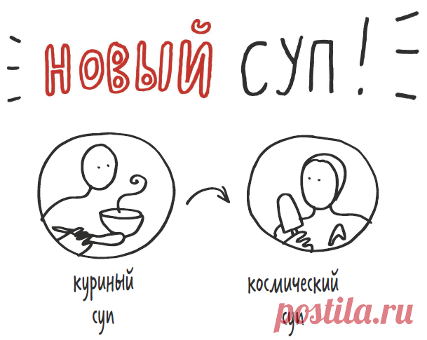 Куриный суп и суп-жизнь→