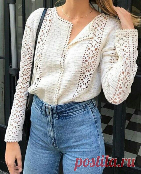 Crochet knitting blouse designes