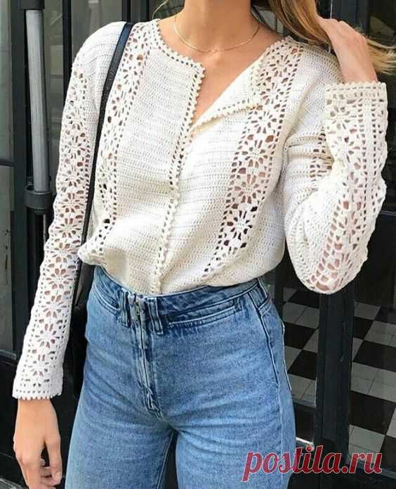 Crochet knitting blouse designes
