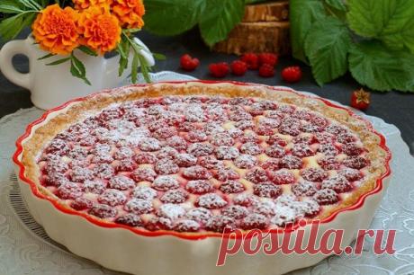 Творожный пирог с малиной — Sloosh – кулинарные рецепты