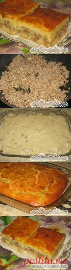 Пирог мясной на кефире