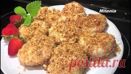ВАРЕНИКИ С КЛУБНИКОЙ по - новому,   редко кто так готовит. Бесподобный десерт!