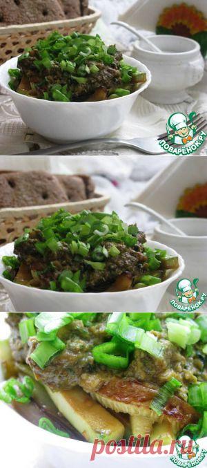 Кабачки в ореховом соусе - кулинарный рецепт