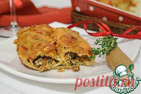 Каннеллони с морепродуктами. Cannelloni di mare - кулинарный рецепт