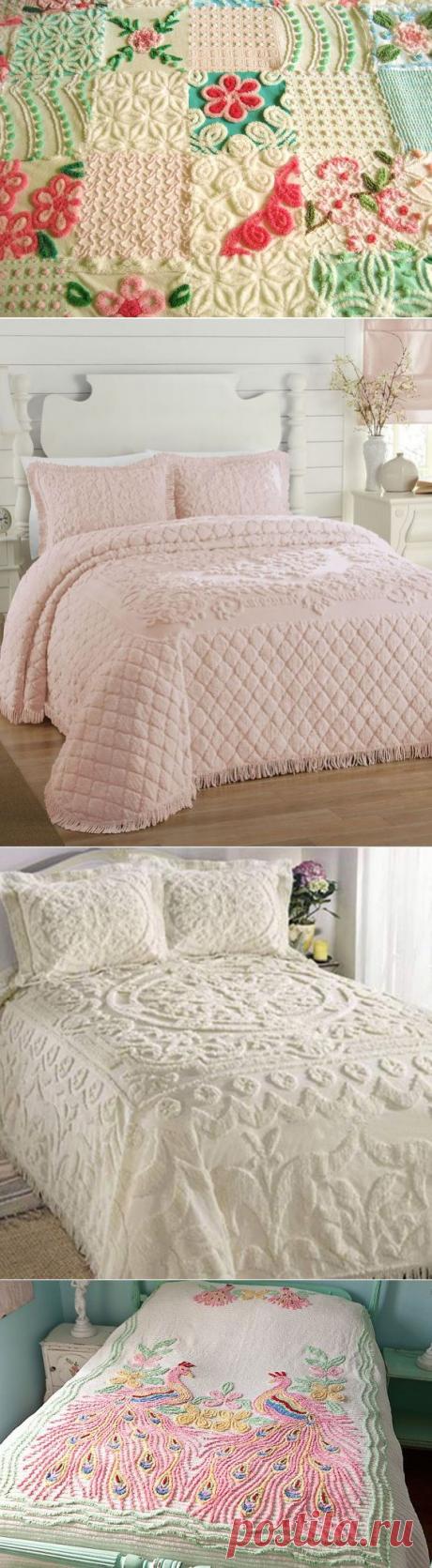 Эффектные покрывала в технике синель &amp;#8212; Рукоделие