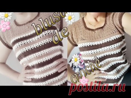Blusa de crochê