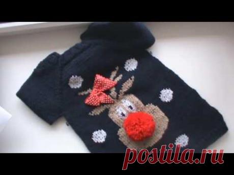 AlinaVjazet платье с вышивкой "Рождественский Олень" / Экспресс мастер-класс.