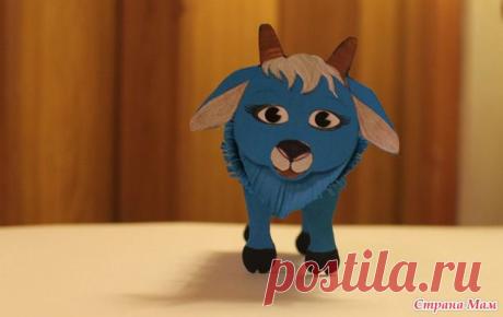 Синяя Коза - символ 2015 года. Делаем вместе с детьми.