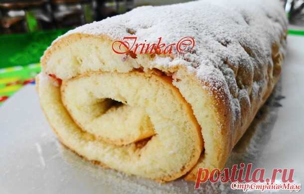 Яблочный рулет 