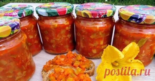 Кабачковое лечо с чесночком