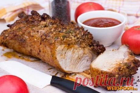 Запечённая свинина с горчичной корочкой с фото | Рецепт свиной вырезки запечёной в горчичном маринаде на Webspoon.ru