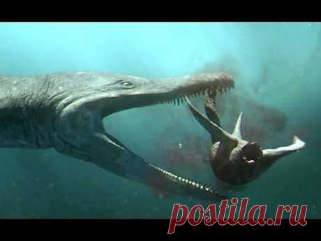 Predator X hunts in deep water - Planet Dinosaur - BBC - YouTube
