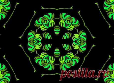 Green Floral Mandala  Free Stock Photo HD - Public Domain Pictures
