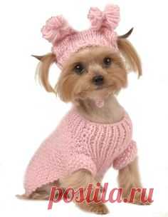 MAX'S CLOSET PET DOG CLOTHING PINK CABLE SWEATER w/ HAT SMALL DOG NEW XS-L