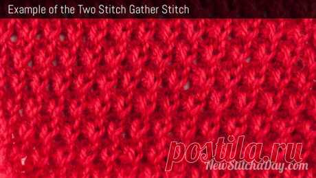 How to Knit the Two Stitch Gather (k2tog f&amp;b) Stitch - NewStitchaDay.com