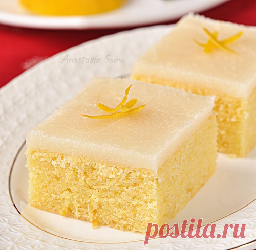 Лимонно-имбирные пирожные.