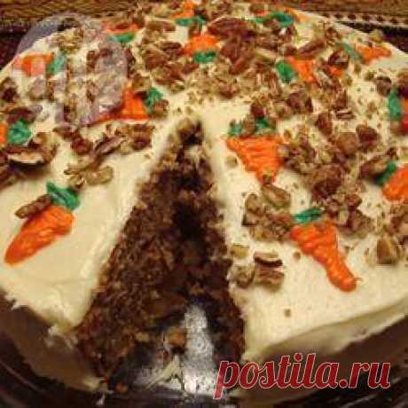 Рецепт: Морковный торт со сливочным кремом - все рецепты России
