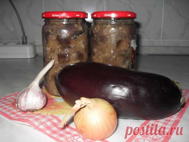 Жареные баклажаны с луком и чесноком — Домашние заботы