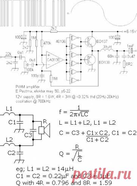 A Paul Kemble web page - compact PA designs (class D).