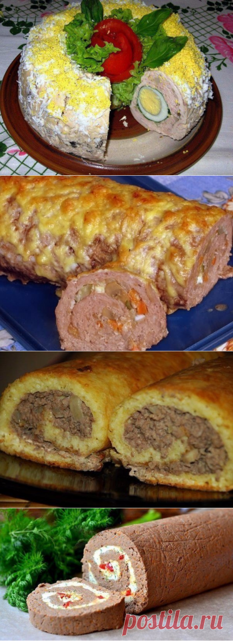 Закусочные рулеты к новогоднему столу — Копилочка полезных советов