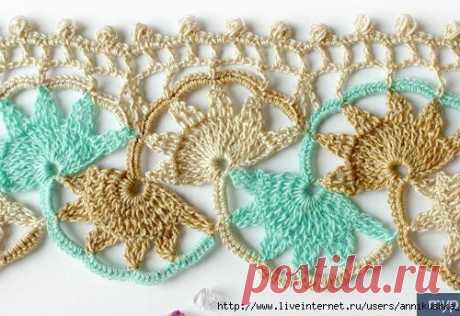 Потрясающе красивая кайма крючком