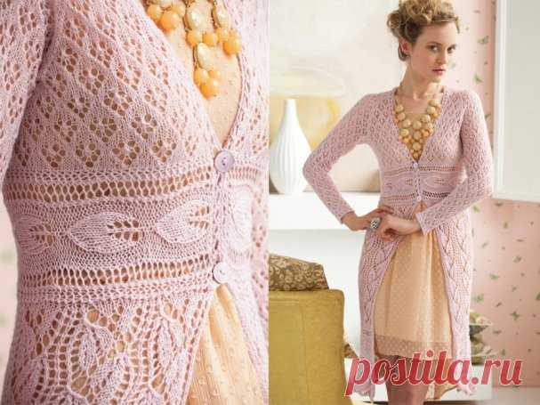 Ажурные кофточки спицами для женщин: схемы и описание вязания