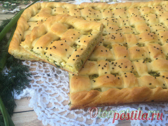 Пирог с капустой и яйцом в духовке, пошаговый рецепт с фото