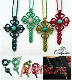 evangelilies✿ Macrame cross with semi-precious stones: Turquoise, Pink Quartz, Jade and metal beads. #evangelilies #handmadejewelry #handmade #jewelry #necklace #handmadewithlove #handmadenecklace #madeingreece #madebyme #bohojewelry #bohonecklace #micromacrame #macrame